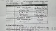 NOVA DOAÇÃO RECEBIDA