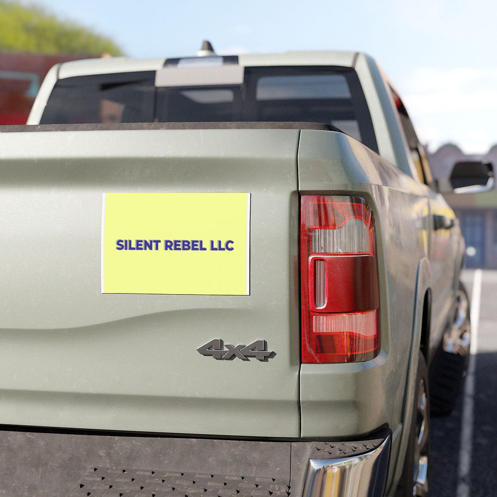 Thumbnail: Embrace Your New View Car Magnet–Silent Rebel
