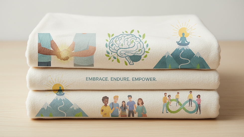 Eye-level view of soft cotton fabric folded neatly