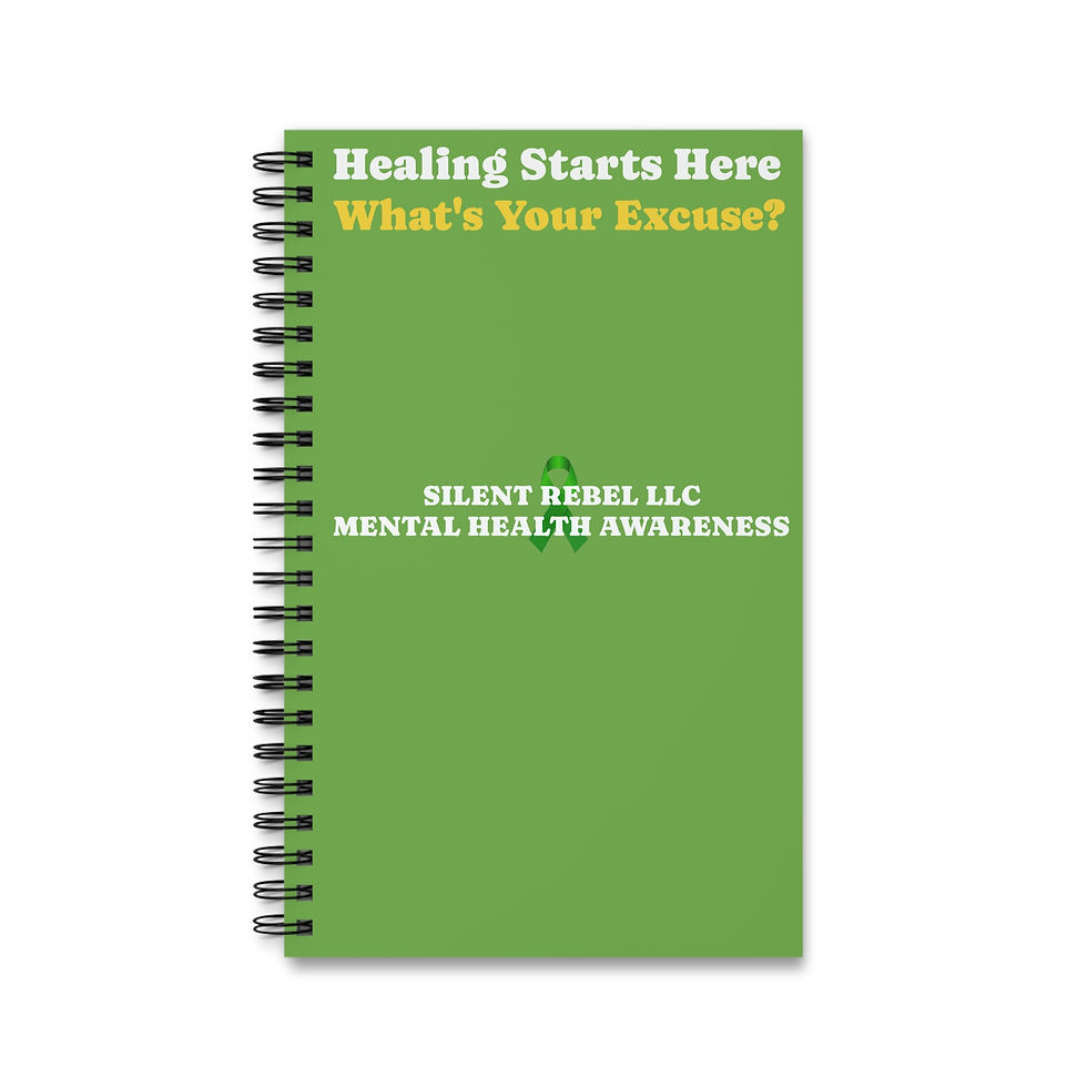 Thumbnail: Silent Rebel Hope Love Decide Journal-one size-Mental Health Awareness