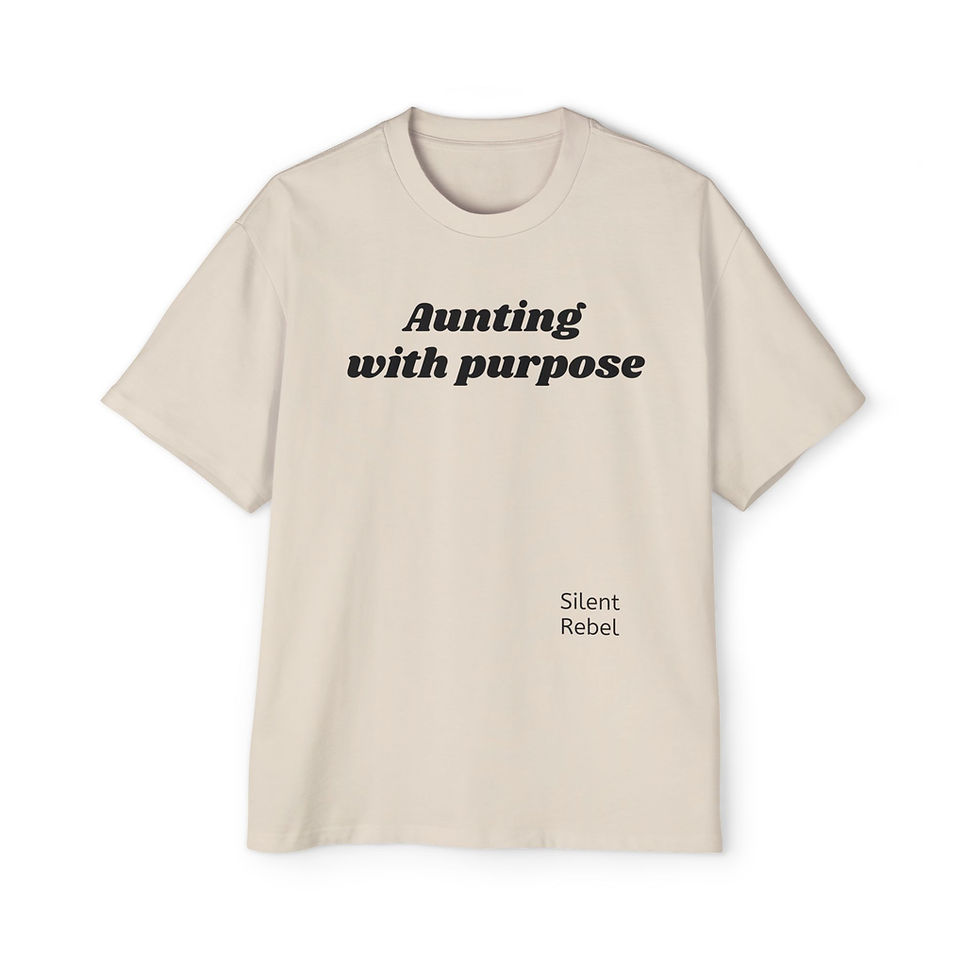 Miniature : Silent Rebel « Rebellious Veteran » Tee-shirt unisexe lourd surdimensionné