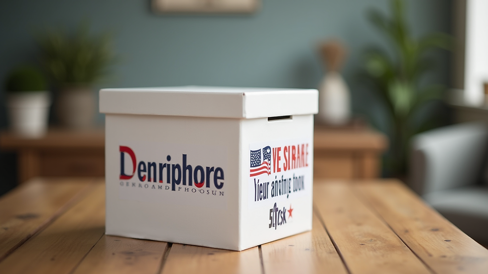 Close-up view of a donation box with veteran nonprofit support organization label