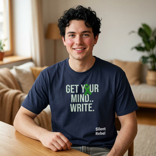 Embrace Your Flaws with the Silent Rebel Oversized Tee for Mental Health Awareness