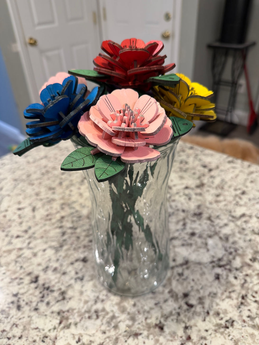 Thumbnail: Wooden Long Stem Roses 