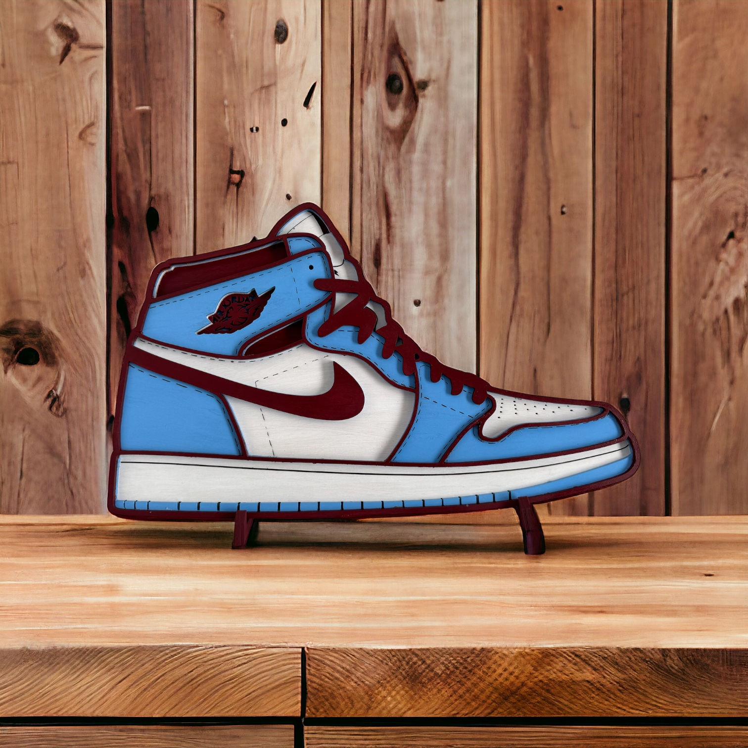 Air Jordan Shoe Wood Sign