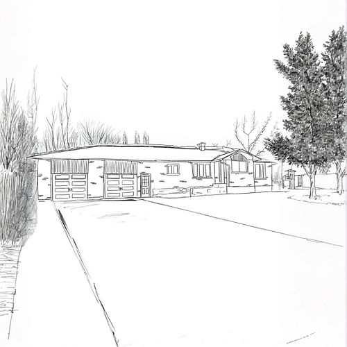 Sketched Photo: Ayub's House