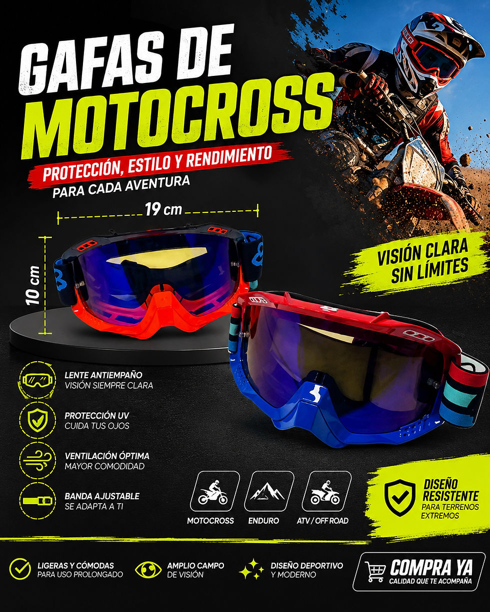Miniatura: Gafas de motocross