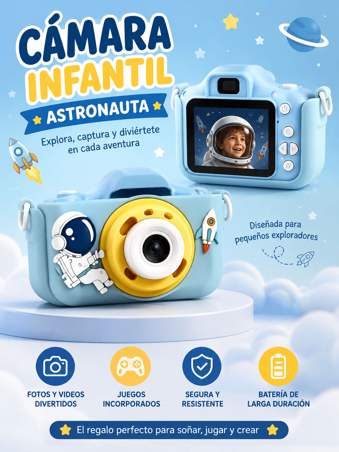 Cámara infantil astronauta