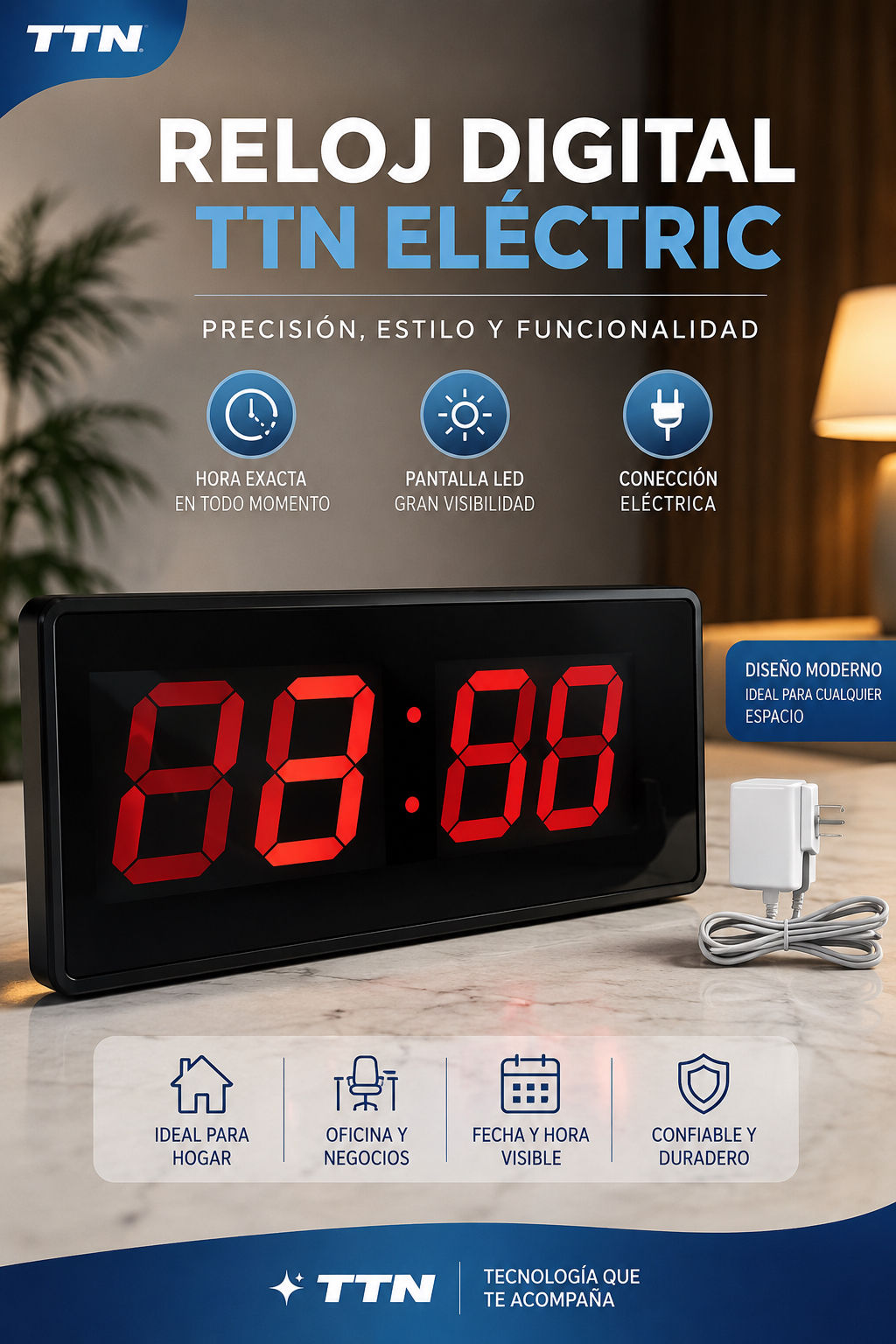 Reloj digital ttn eléctric