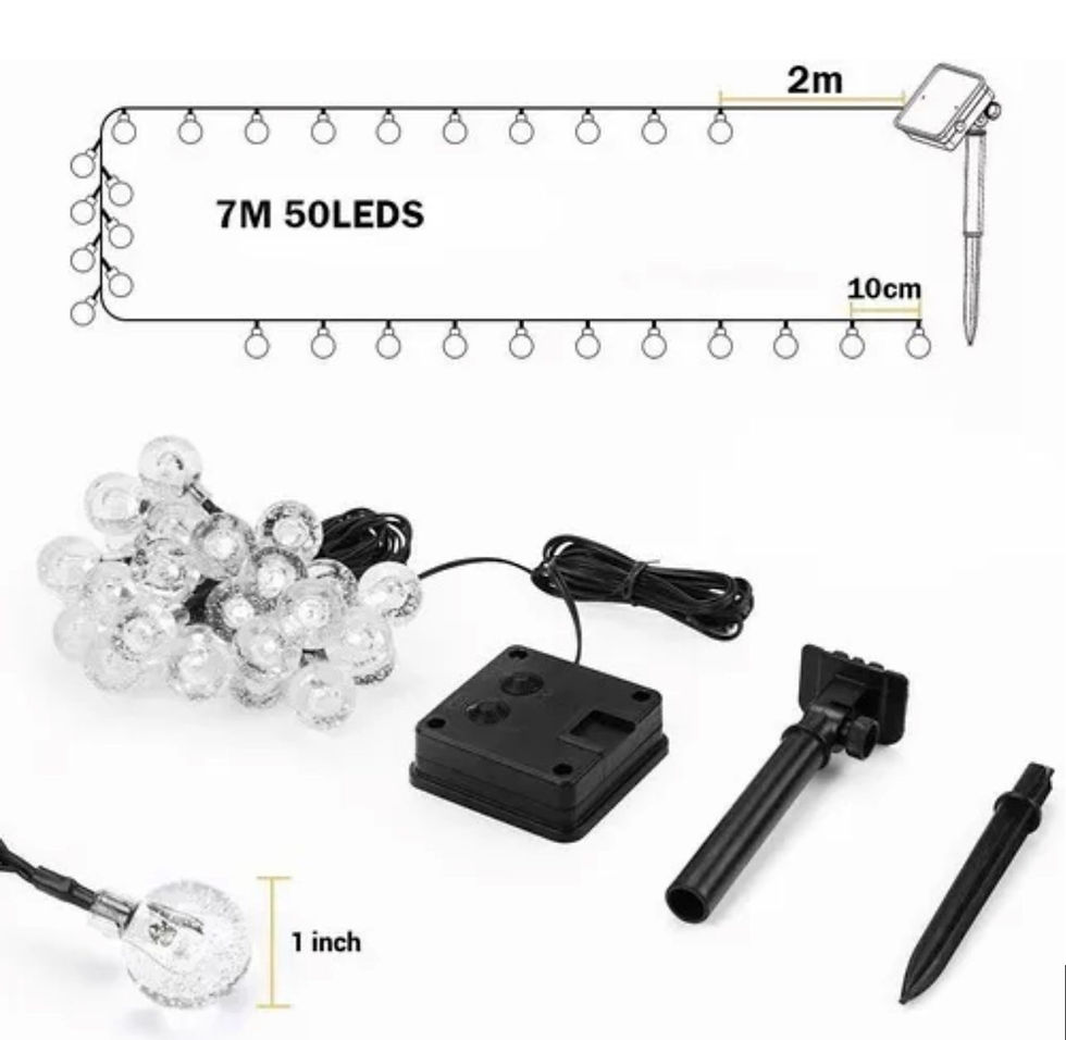 Miniatura: Lineal De Luz Solar Tipo Burbuja X 50 De 7.5 Mts