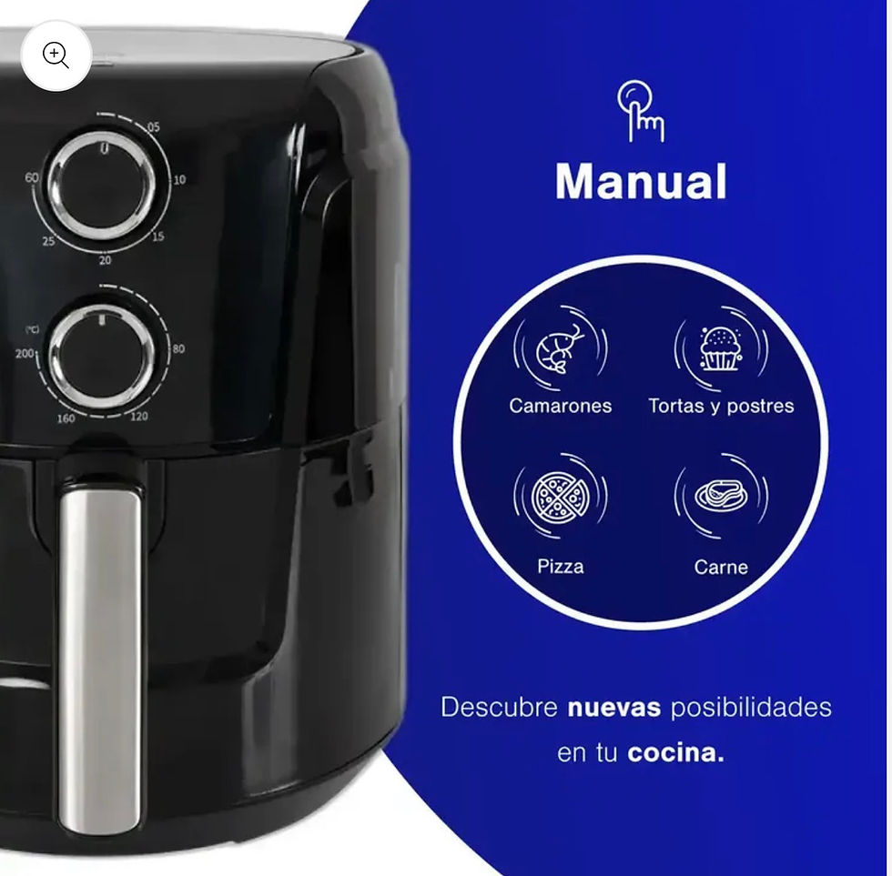 Miniatura: Freidora de Aire 4.5L K-MAF45 Negro Kalley