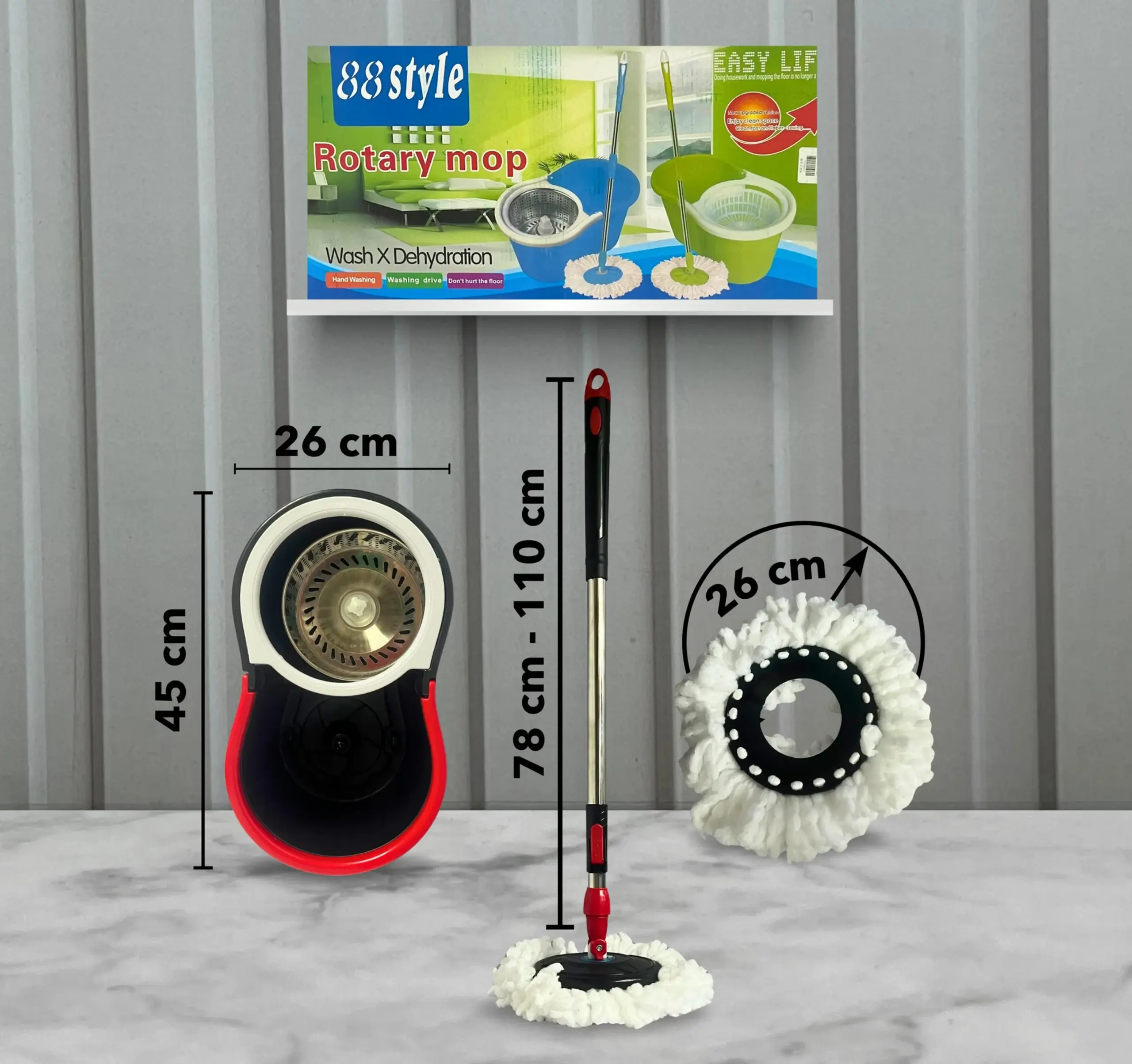 Trapeadora con balde 88 style rotatory mop