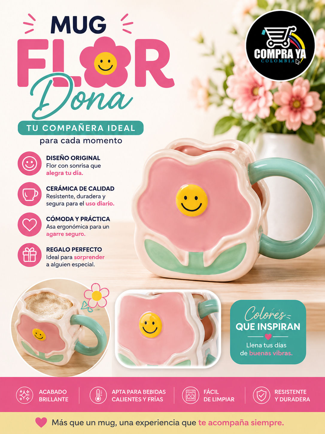 🛒-Mug Flor -Dona