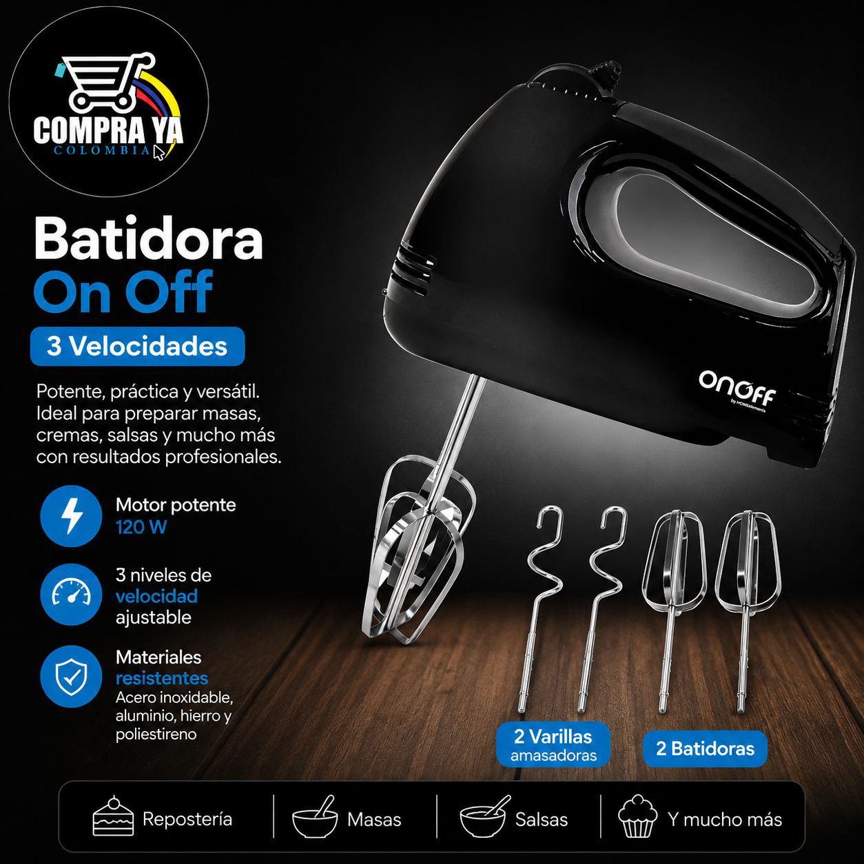 Batidora on off