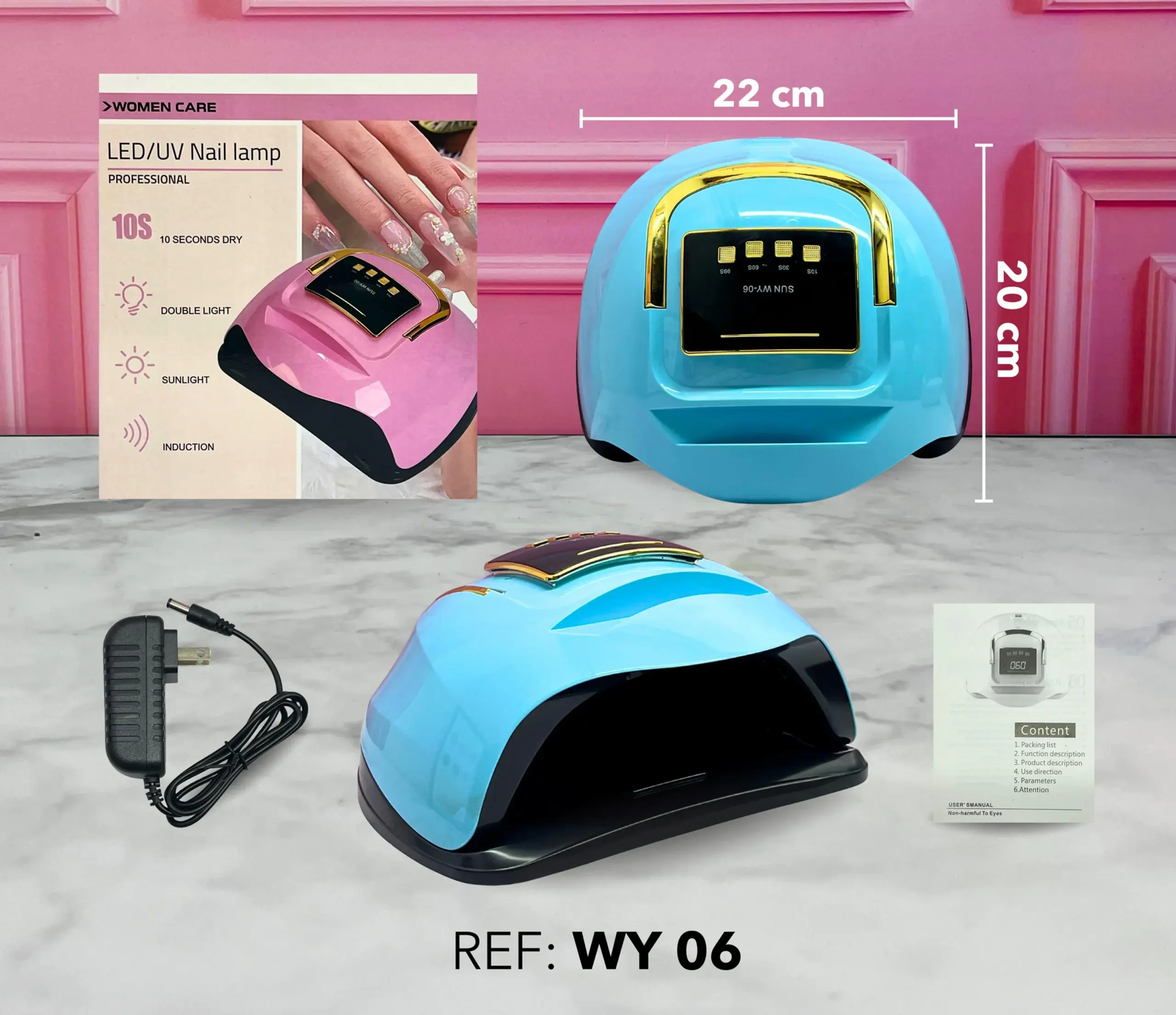 1633-Lámpara de uñas professional