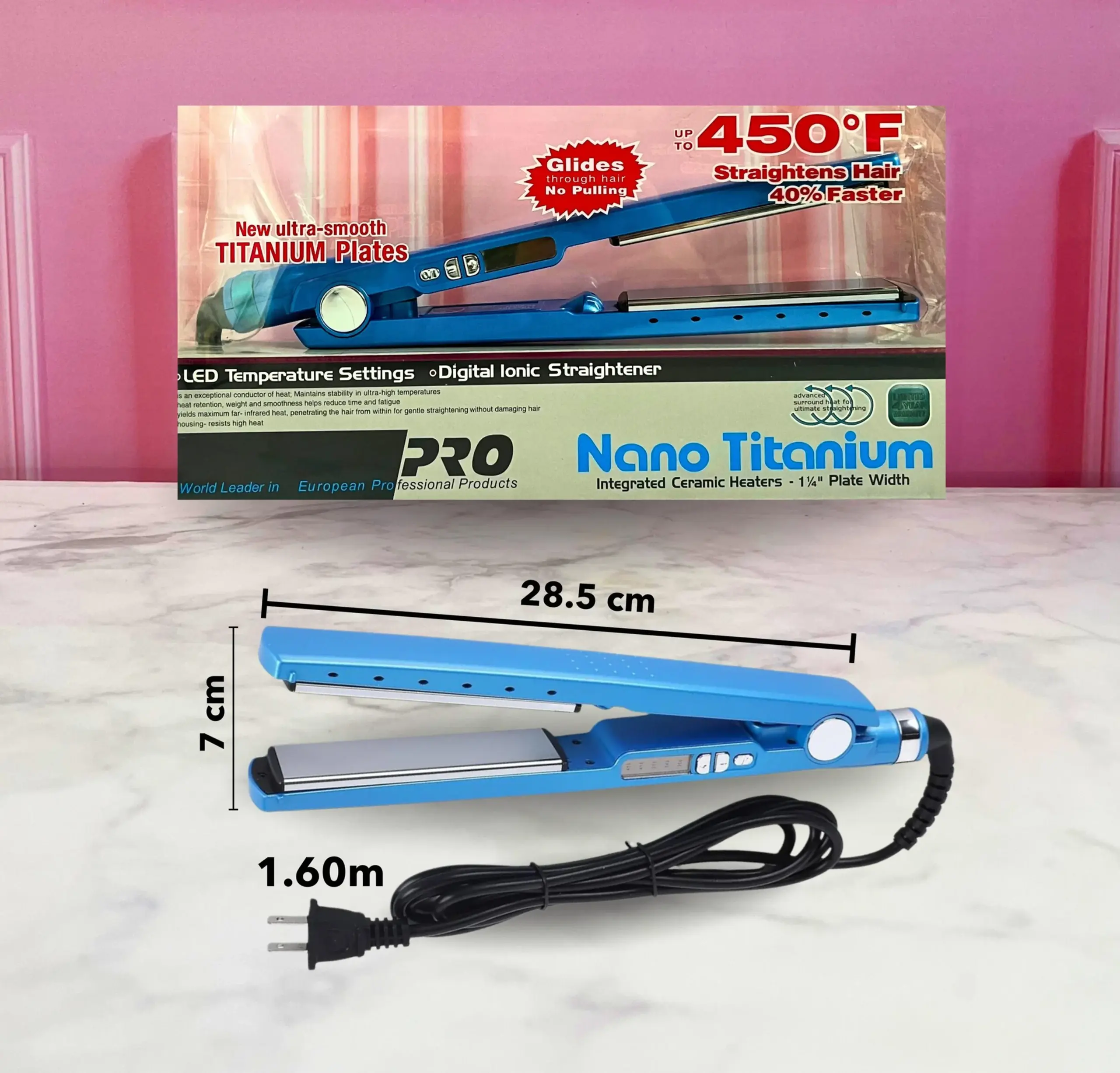 1645-Plancha de cabello nano titanium 450f