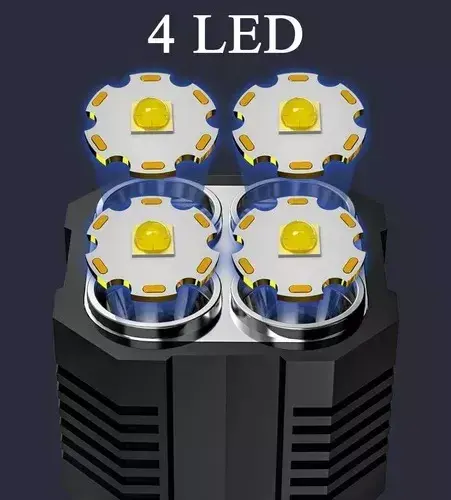 Miniatura: 424-Linterna Led Solar De 4 Huecos