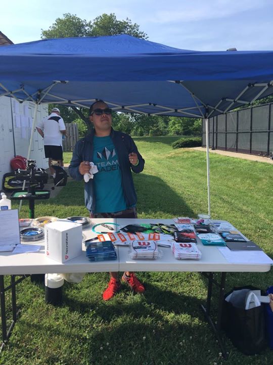 Tennis Stringer Alexandria Mains & Crosses by Smith Chaiyakan