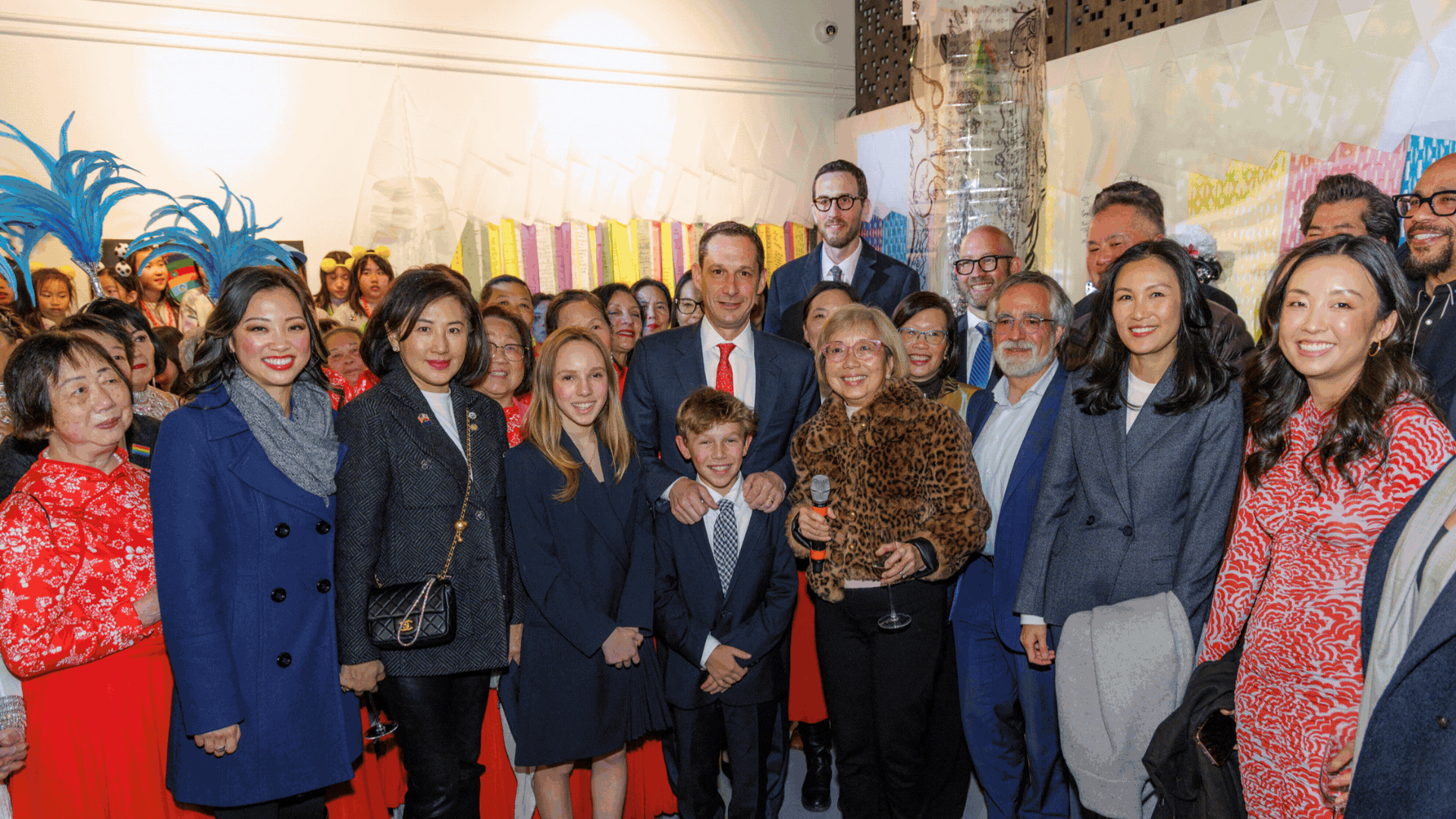 Mayor Lurie Celebration GIF of photos from event