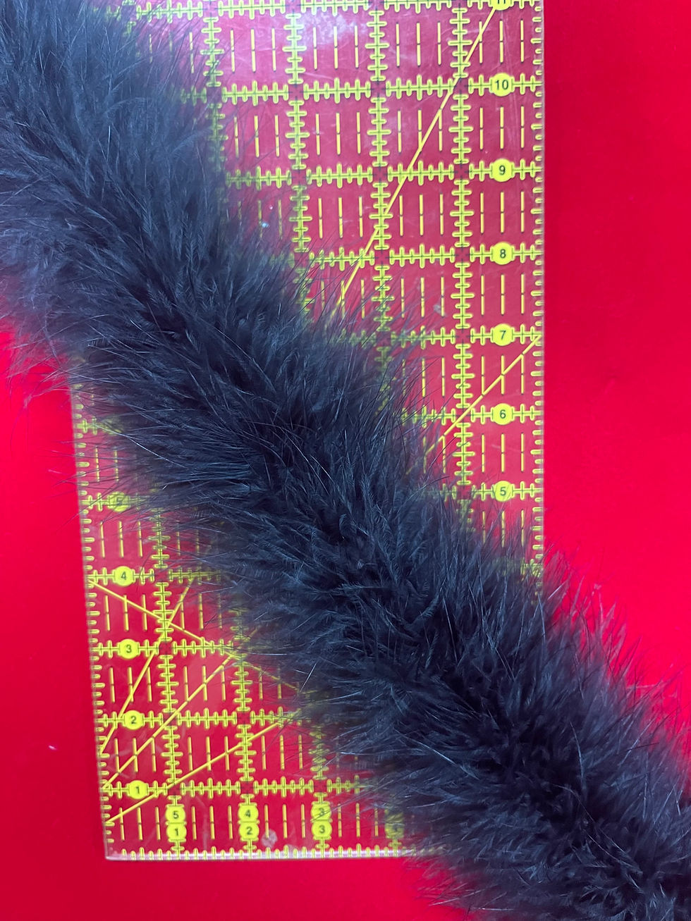 Thumbnail: 25 Gram Marabou Boa Heavyweight Black