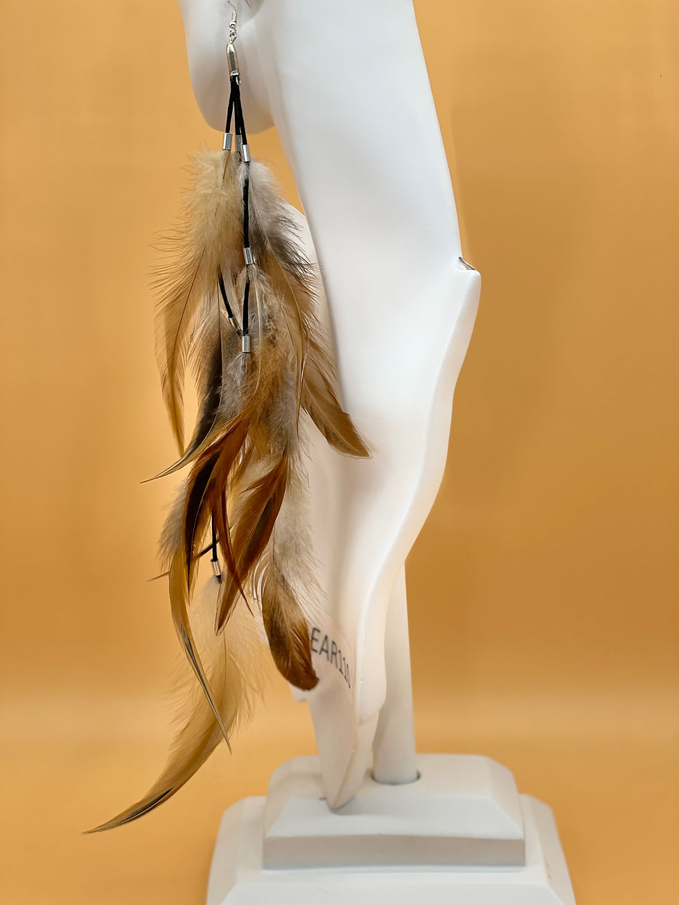 Thumbnail: Rooster Schlappen Feather Earring