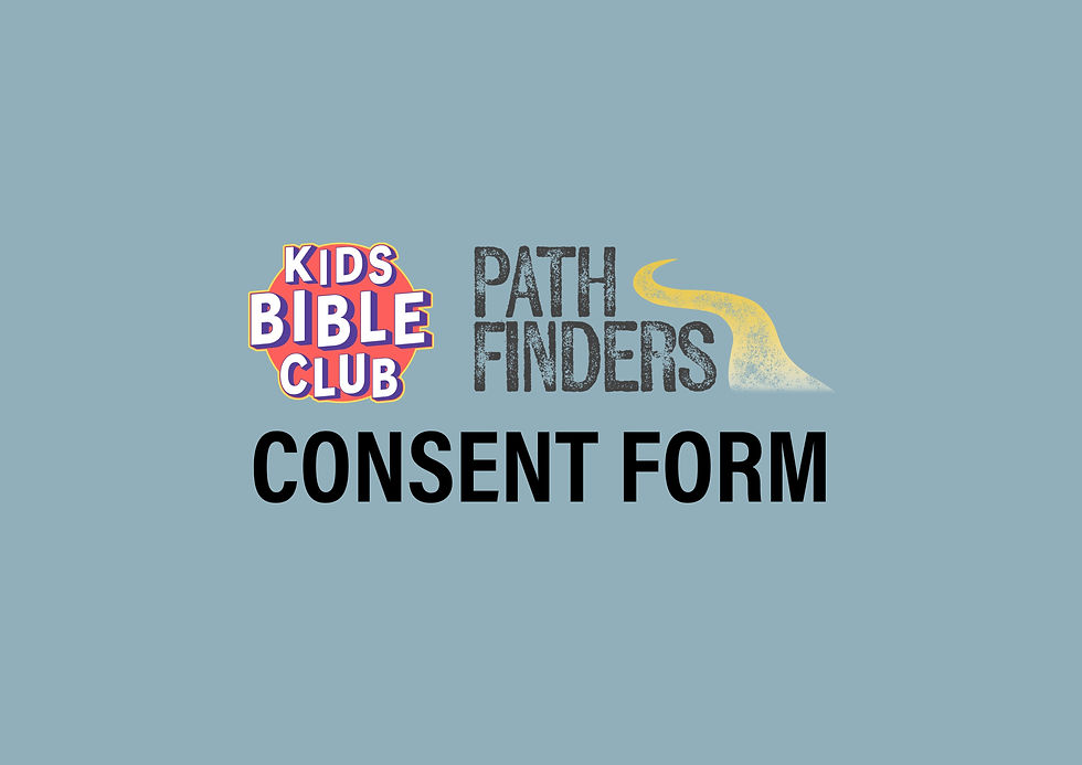 Kids Bible Club & Path Finders Consent Form