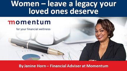 Women – leave a legacy your loved ones deserve