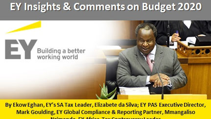 EY Insights & Comments on Budget 2020