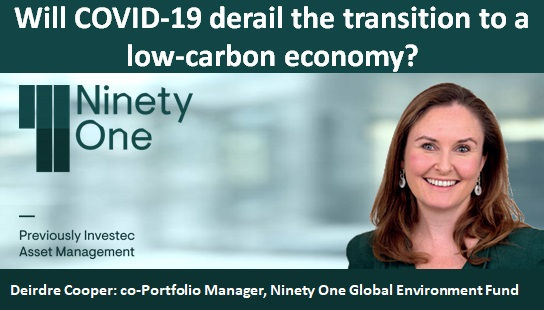 Will COVID-19 derail the transition to a low-carbon economy?