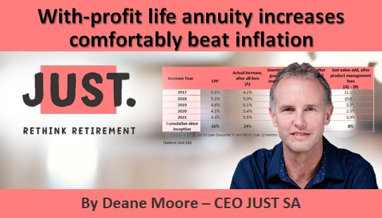 With-profit life annuity increases comfortably beat inflation