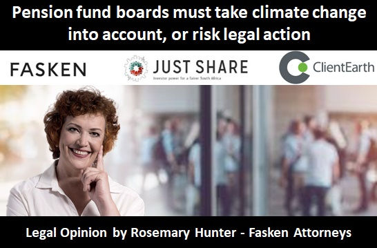 Pension fund boards must take climate change into account, or risk legal action