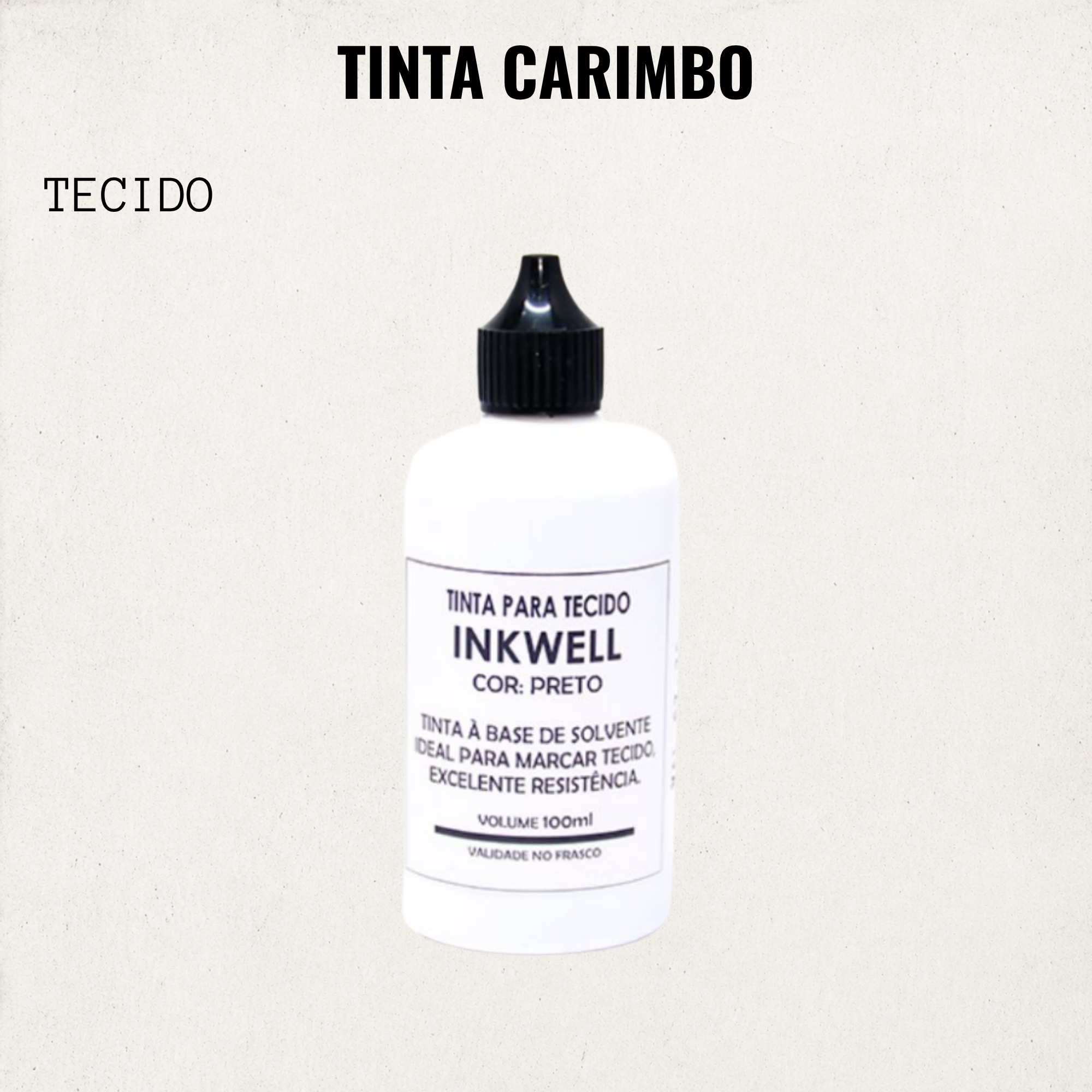 TINTA CARIMBO – TECIDO 100 ML