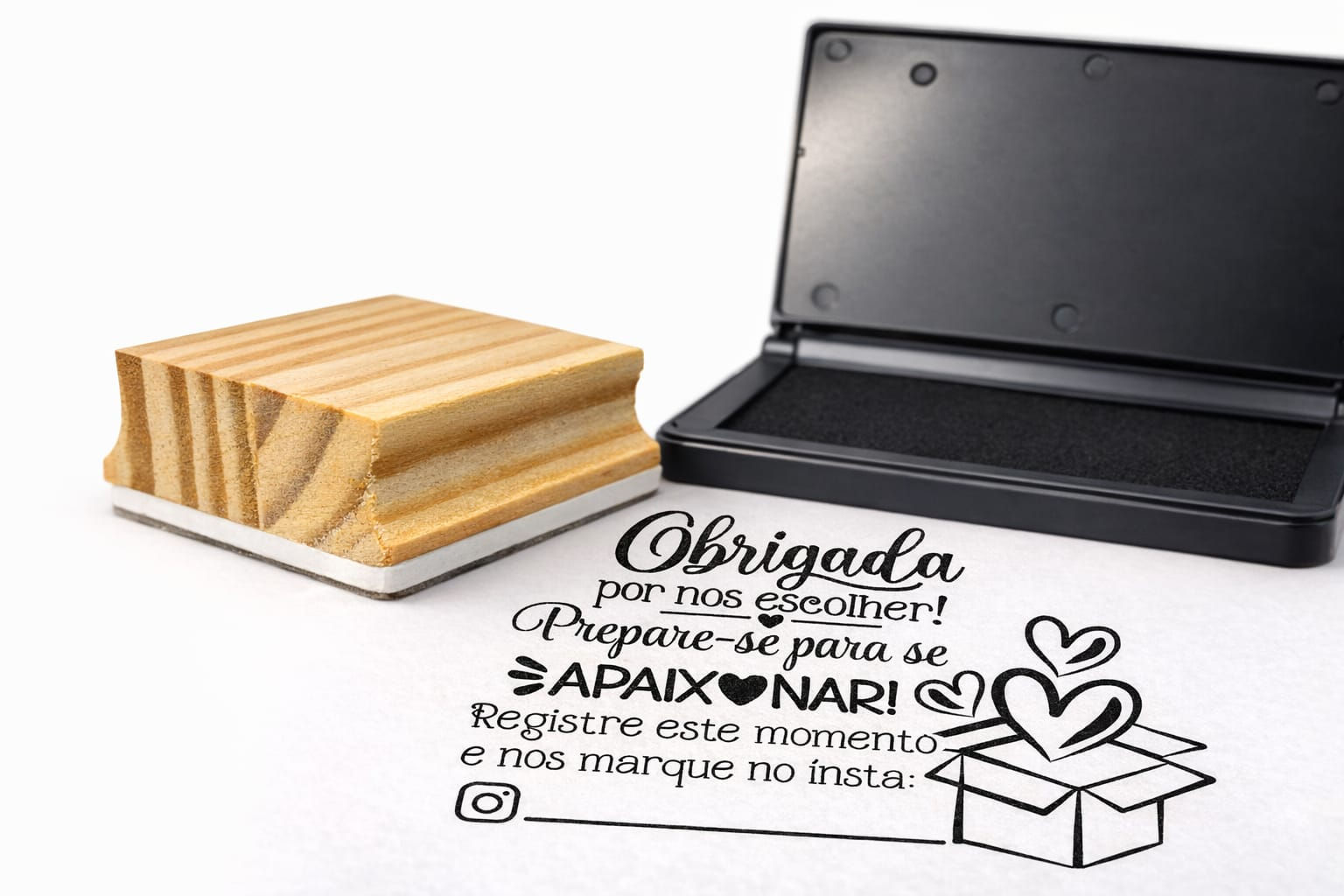 Carimbo "Obrigada Por Nos Escolher"