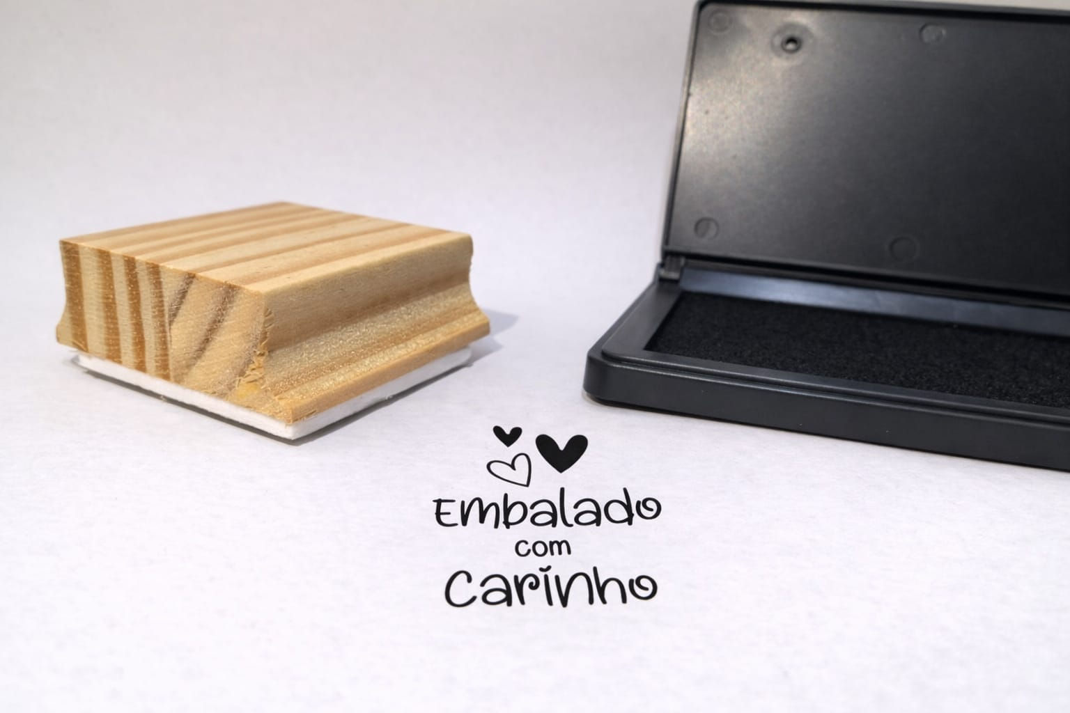 Carimbo "Embalado Com Carinho"