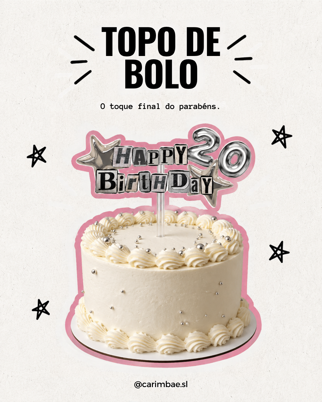TOPO DE BOLO PERSONALIZADO – ATÉ 15 CM