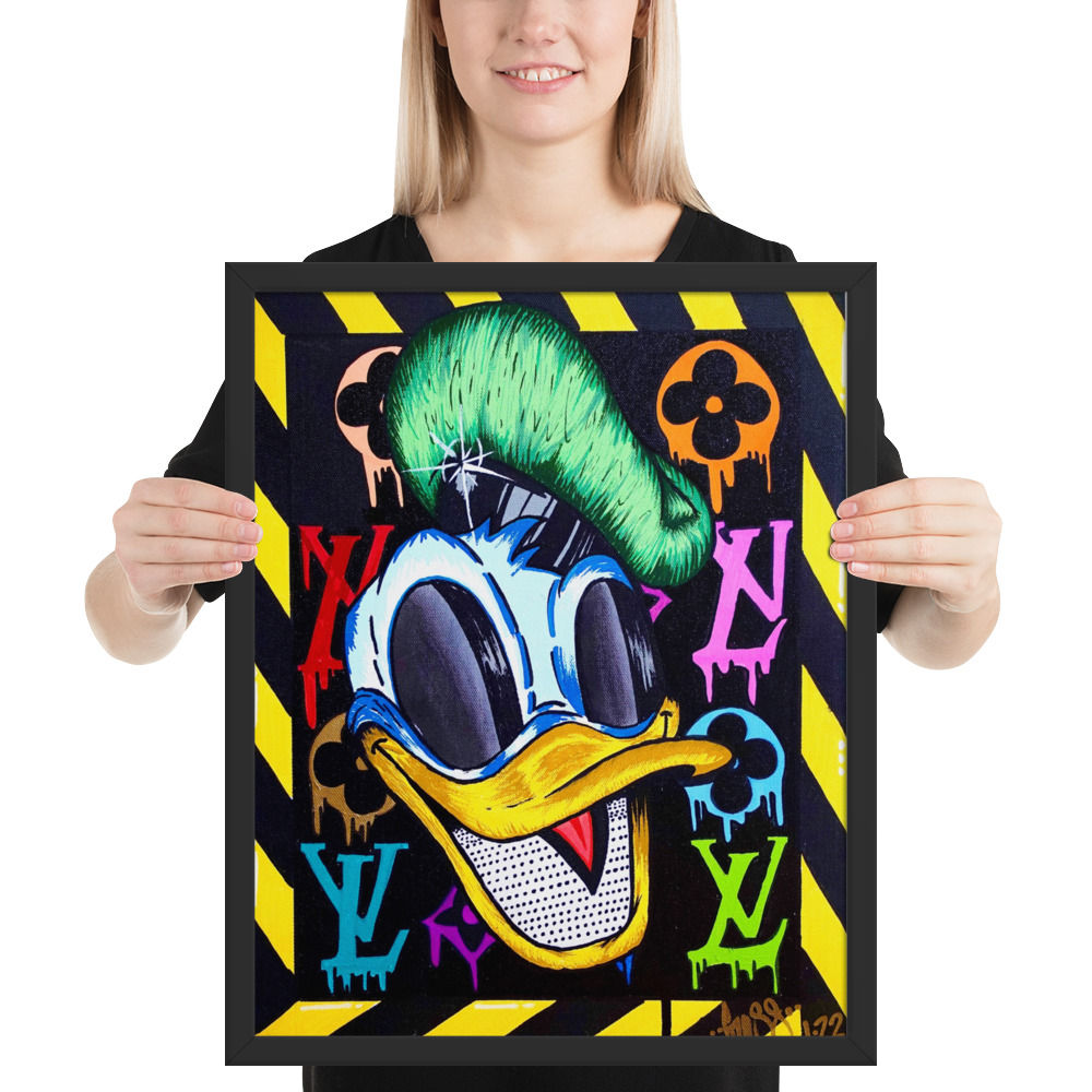 LV DUCK PRINT 16X20+FRAME