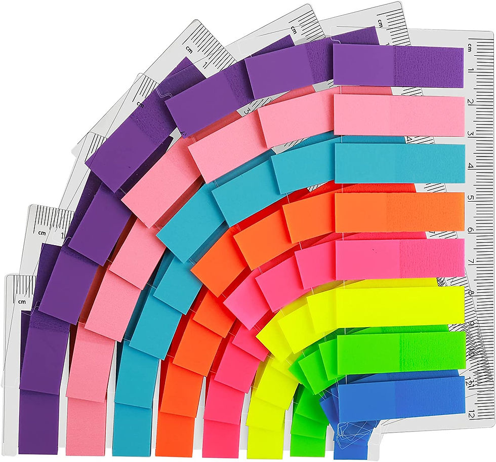 1280Pcs Sticky Index Tabs Flags Set