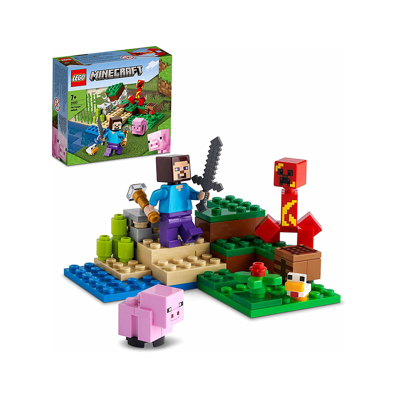 LEGO 21177 Minecraft The Creeper Ambush Building Toy with Steve