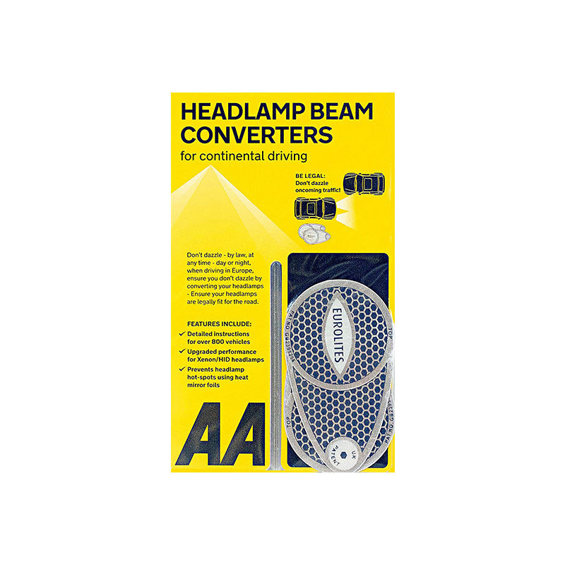 AA Car Headlamp Headlight Beam Converters Adaptors Benders