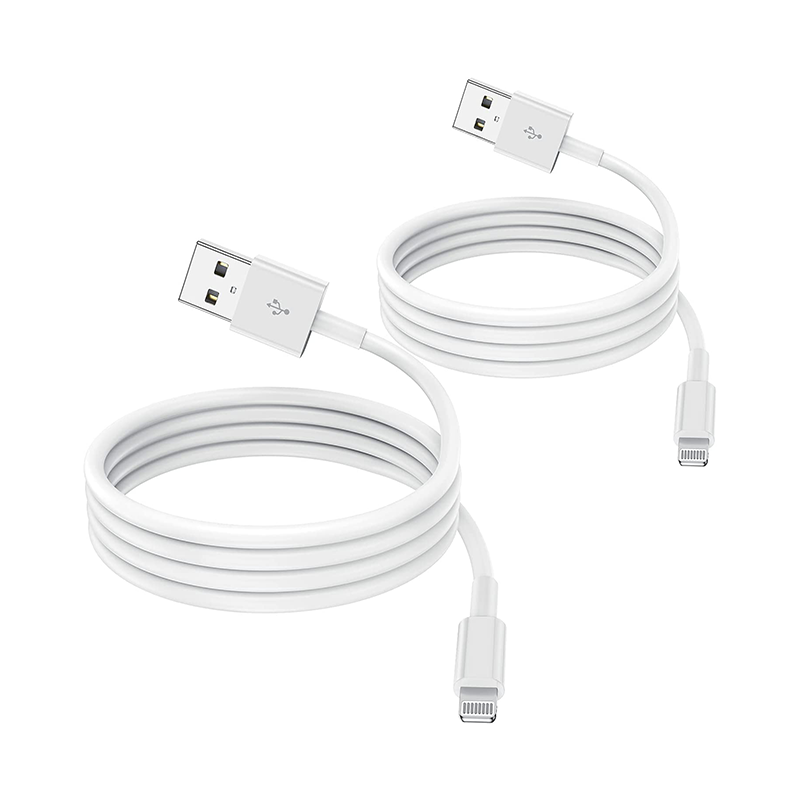 2 Pack Apple MFi Certified iPhone Charger Cable 2m