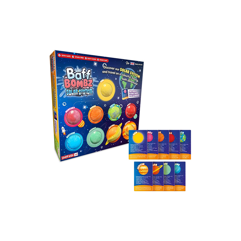 9 x Solar System Bath Bombs Gift Set