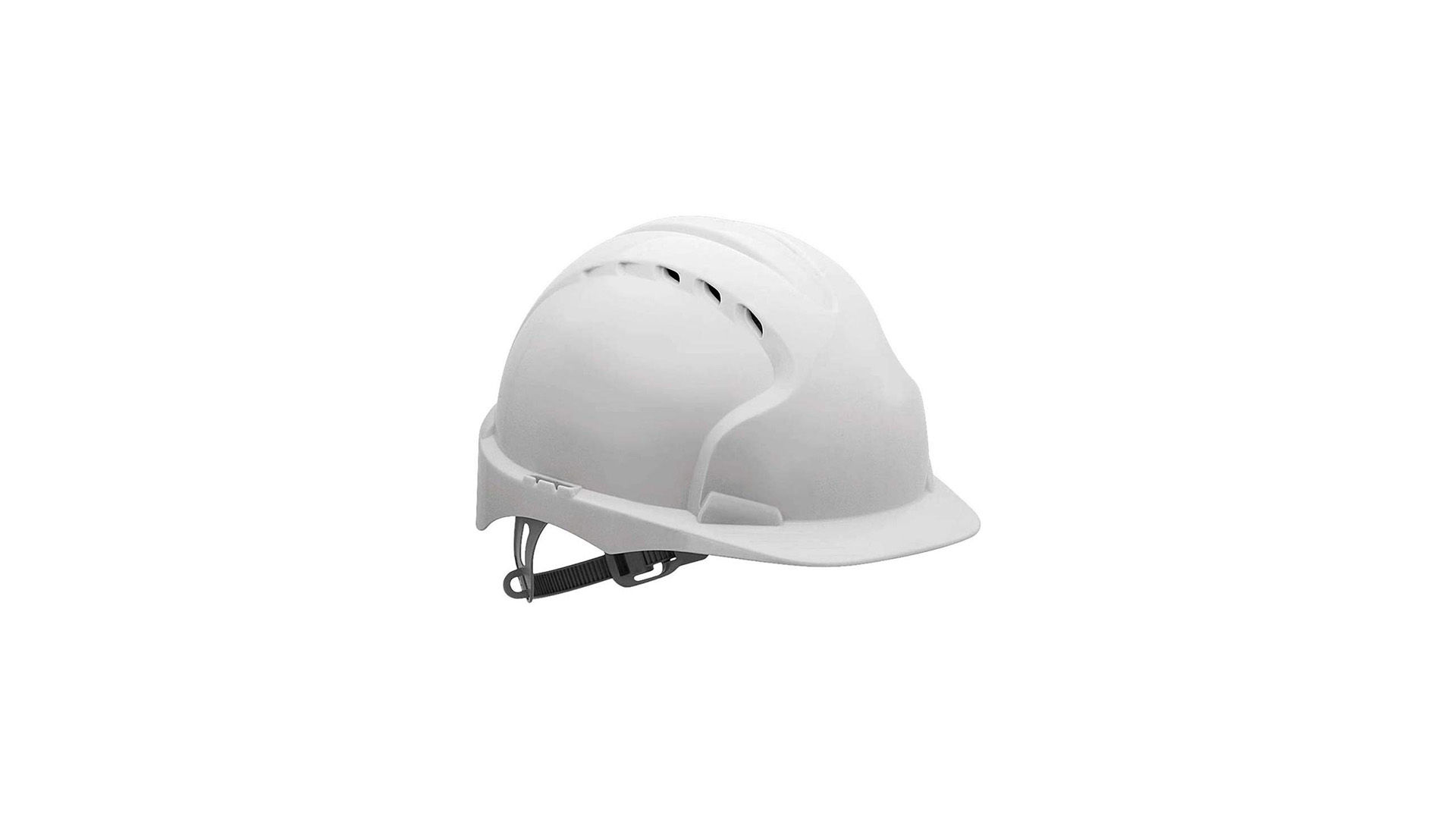 JSP EVO2 One Size Safety Helmet with Slip Ratchet White Vented