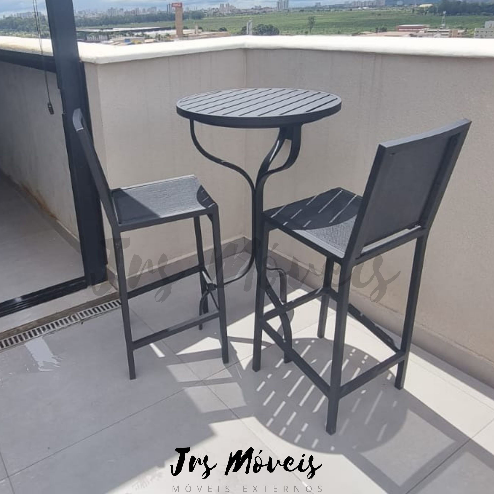 Bistrô Piauí com 2 banquetas Colorado sem braço