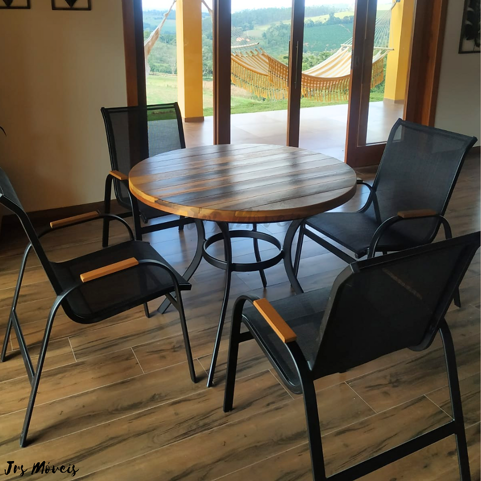 Jogo de mesa Punta Cana 4L madeira