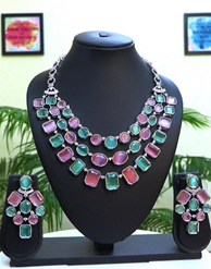 Thumbnail: AD necklace with earrings
