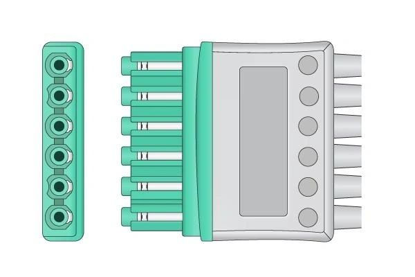 Draeger Compatible ECG Leadwire