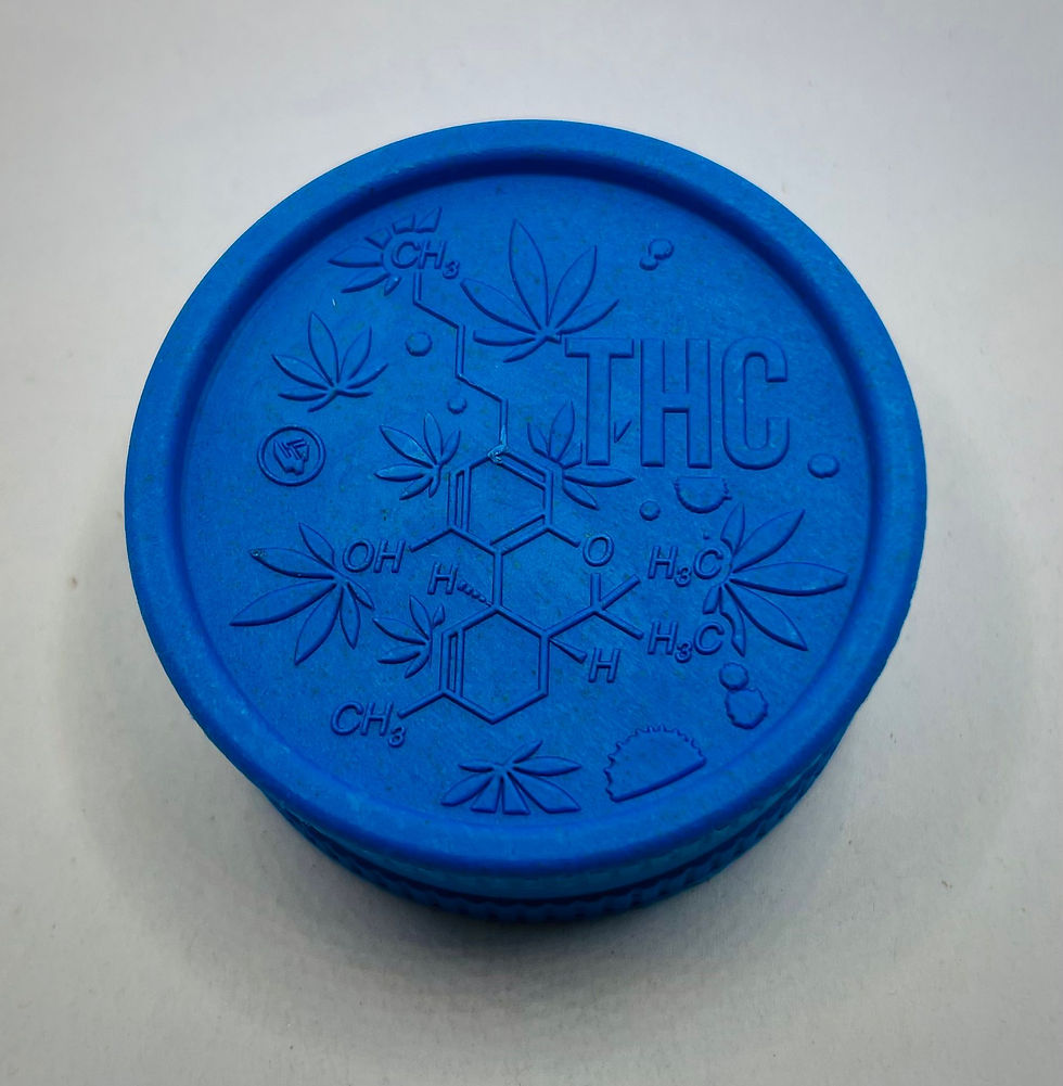 B8 FIRE-FLOW™ Hemp Grinder THC Molecule (⌀55 mm / 2-Teilig)