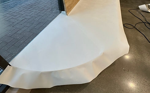 Vinyl Wrap On Shop Seating