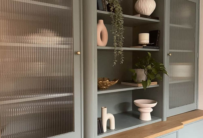 reeded window film for interior designer in cambridge