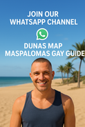 Dunas Map Maspalomas Gay Guide, Whatsapp Channel